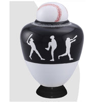 Infinity Baseball Team Cremation Urn - Black - IUSP110-B