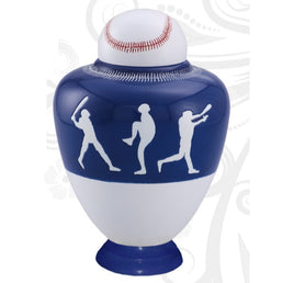 Infinity Baseball Team Cremation Urn - Dark Blue - IUSP110-DB