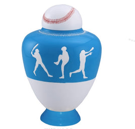 Infinity Baseball Team Cremation Urn - Light Blue - IUSP110-LB