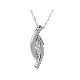 Silver Diamond String Pendant - IUSPN123