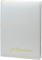 Remembrance White Register Book - IUSRB101-White
