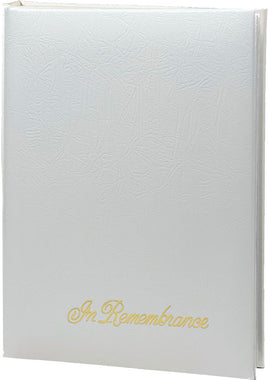 Remembrance White Register Book - SHPVL101-White