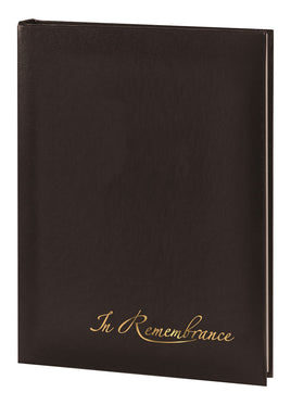 Value Series In Remembrance Memorial Guest Book - 6 Ring - STVL102-Black