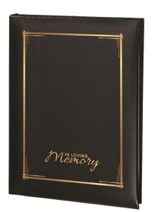 Decorative In Loving Memory Memorial Guest Book - 6 Ring - STGR105