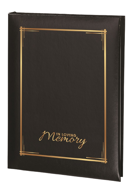 Decorative In Loving Memory Memorial Guest Book - 6 Ring - STGR105