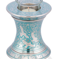 Wings to Eternity Blue Tealight Cremation Urn - IUTL122