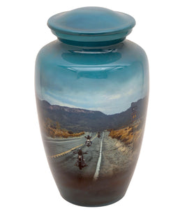 Motorcycle Rider Theme Cremation Urn - IUTM101