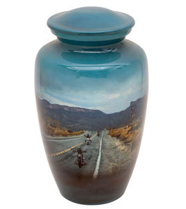 Motorcycle Rider Theme Cremation Urn - IUTM101