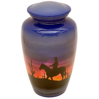 Cowboy Retreat Theme Cremation Urn - IUTM102