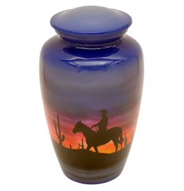 Cowboy Retreat Theme Cremation Urn - IUTM102