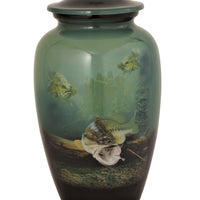 Underwater Bass Theme Cremation Urn - IUTM117