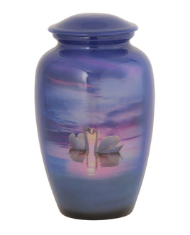 Loving Swans Theme Cremation Urn - IUTM118