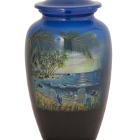 Summer Breeze Bay Theme Cremation Urn - IUTM119