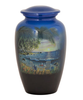 Summer Breeze Bay Theme Cremation Urn - IUTM119