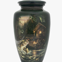 Gone Fishing Theme Cremation Urn - IUTM130