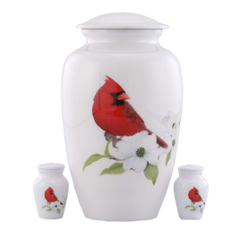 OVERSTOCK Cardinal Theme Adult Cremation Urn