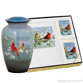 Theme Cardinal - Urn & Stationery Box Set - IUTM112-SET