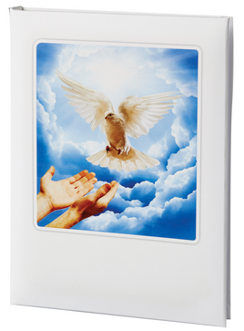 Flying Dove Memorial Guest Book - 6 Ring - STTM113-BK