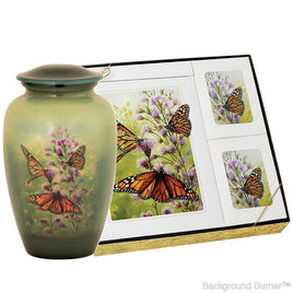 Theme Butterfly - Urn & Stationery Box Set - IUTM116-SET