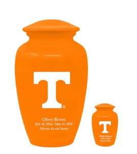 Fan Series - University of Tennessee Volunteers Orange Memorial Cremation Urn - IUTNV101