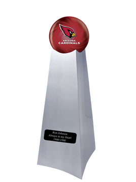 Championship Trophy Urn Base with Optional Arizona Cardinal Team Sphere