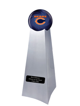Championship Trophy Urn Base with Optional Chicago Bears Team Sphere