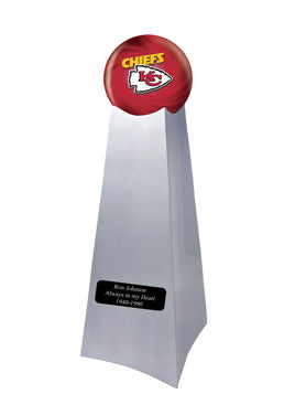Championship Trophy Urn Base with Optional Kansas City Chiefs Team Sphere