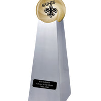 Championship Trophy Urn Base with Optional New Orleans Saints Team Sphere