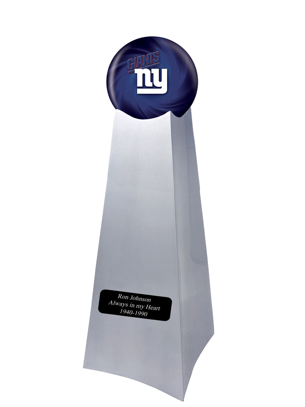Championship Trophy Urn Base with Optional New York Giants Team Sphere