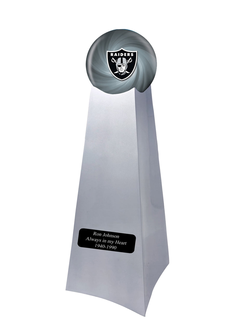 Championship Trophy Urn Base with Optional Las Vegas Raiders Team Sphe