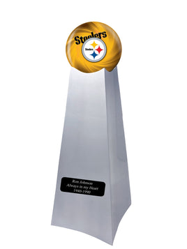 Championship Trophy Urn Base with Optional Pittsburgh Steelers Team Sphere