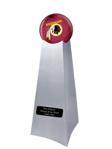 Championship Trophy Urn Base with Optional Washington Redskins Team Sphere