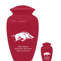 Fan Series - University of Arkansas Razorbacks Memorial Cremation Urn - IUUARK100