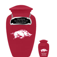 Fan Series - University of Arkansas Razorbacks Memorial Cremation Urn - IUUARK100