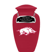 Fan Series - University of Arkansas Razorbacks Memorial Cremation Urn - IUUARK100
