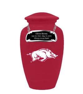 Fan Series - University of Arkansas Razorbacks Memorial Cremation Urn - IUUARK100