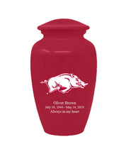 Fan Series - University of Arkansas Razorbacks Memorial Cremation Urn - IUUARK100