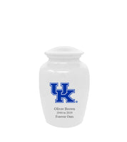 Fan Series - University of Kentucky Wildcats White Memorial Cremation Urn - IUUKY100