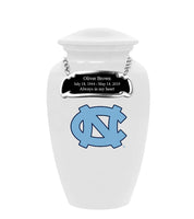 Fan Series - University of North Carolina Tar Heels White Memorial Cremation Urn - IUUNC100