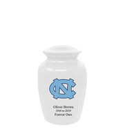 Fan Series - University of North Carolina Tar Heels White Memorial Cremation Urn - IUUNC100