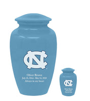 Fan Series - University of North Carolina Tar Heels Blue Memorial Cremation Urn - IUUNC101
