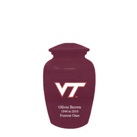 Fan Series - Virginia Tech Hokies Maroon Memorial Cremation Urn - IUVGTE100