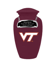 Fan Series - Virginia Tech Hokies Maroon Memorial Cremation Urn - IUVGTE100