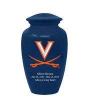 Fan Series - Virginia University Cavaliers Blue Memorial Cremation Urn - IUVRG100