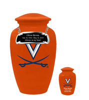 Fan Series - Virginia University Cavaliers Orange Memorial Cremation Urn - IUVRG101