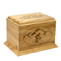 Woodland Biking Cremation Urn - Large - IUWC103