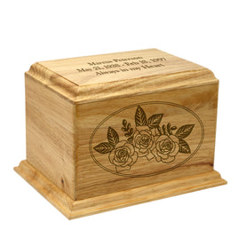 Woodland Rose Cremation Urn - Large - IUWC108