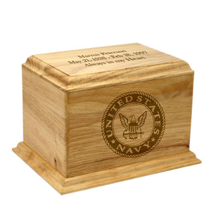 Woodland Navy Cremation Urn - Large - IUWC118