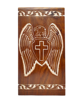 American Eagle Wood Cremation Urn - Overstock Deal - IUWD114