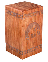 Large Solid Rosewood Army Urn - IUWD206
